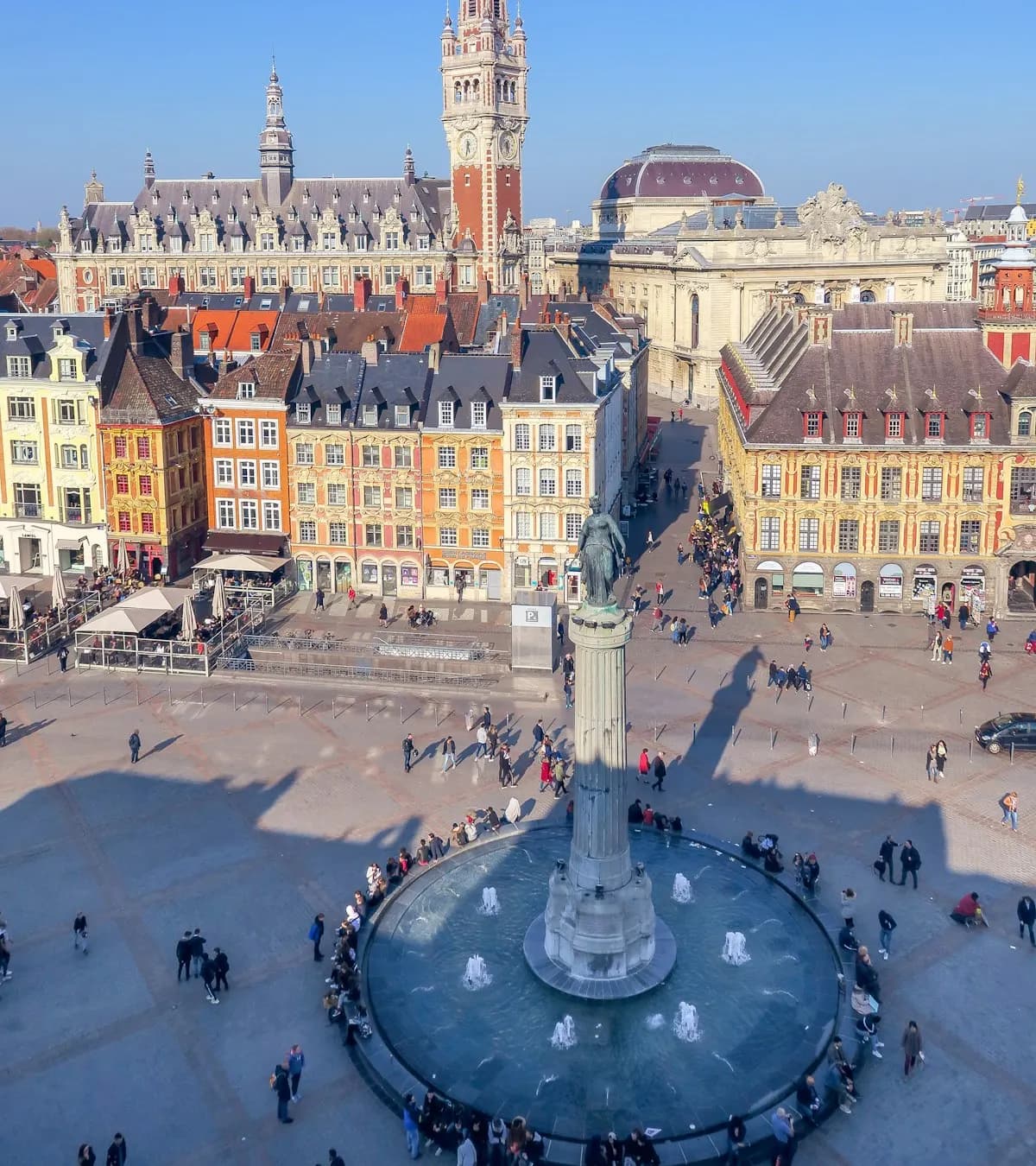 La Grand-Place de Lille vue d'en haut