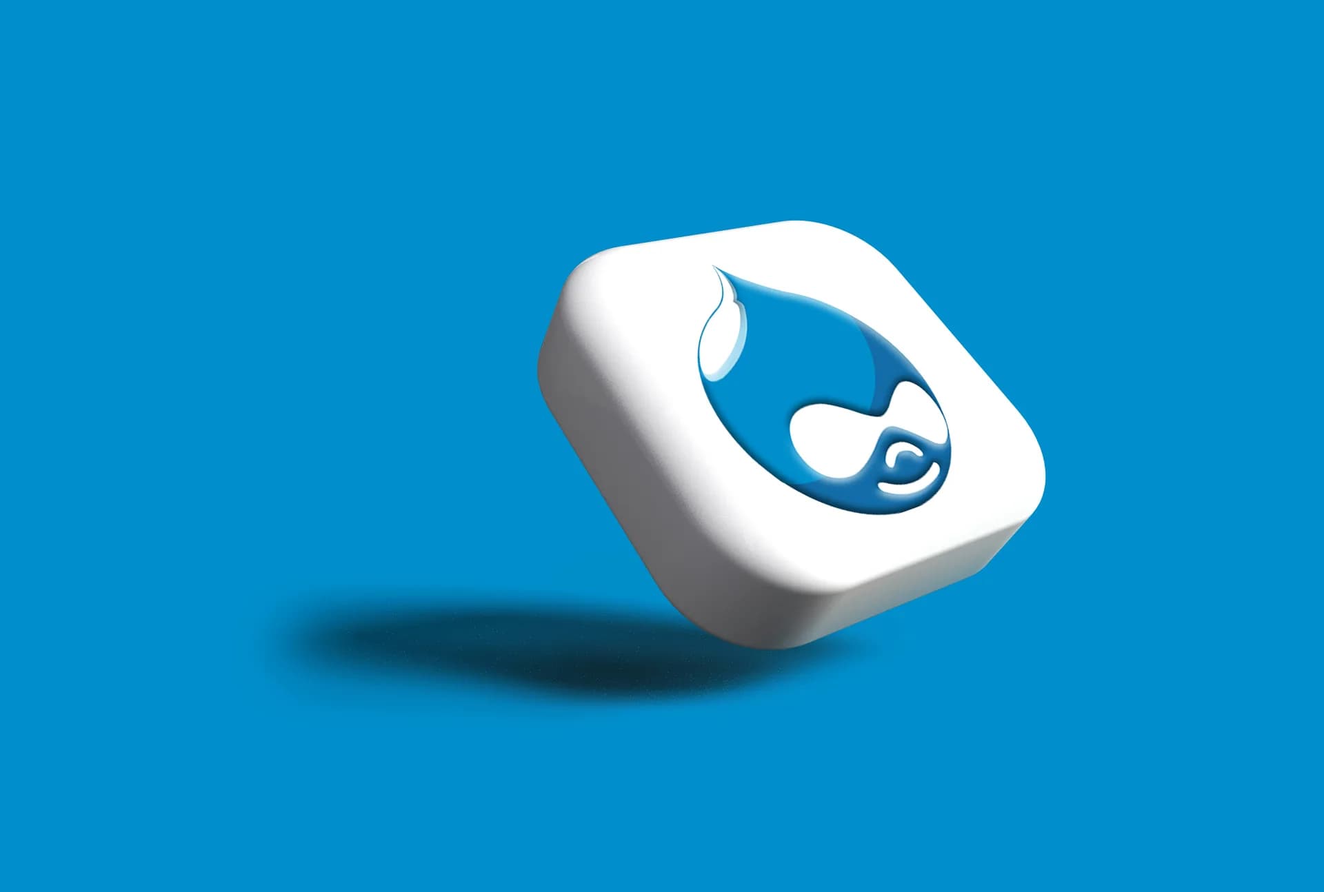 Logo Drupal, CMS entreprise maintenu par WebSentinel
