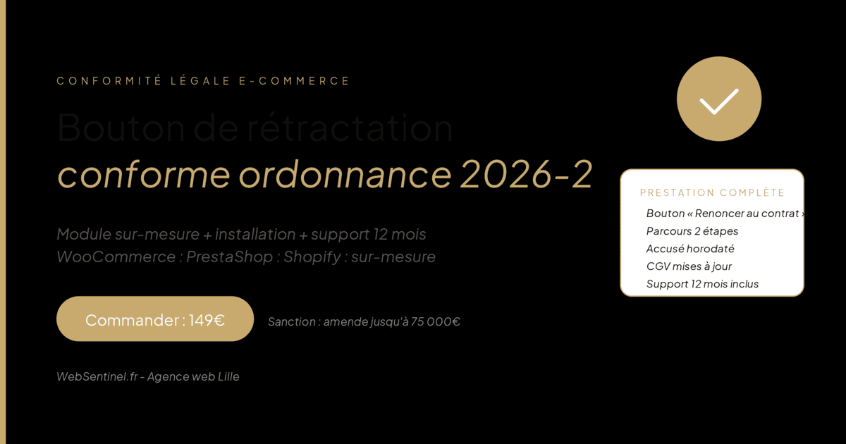 Bouton de rétractation obligatoire au 19 juin 2026 : ce que les e-commerçants doivent faire