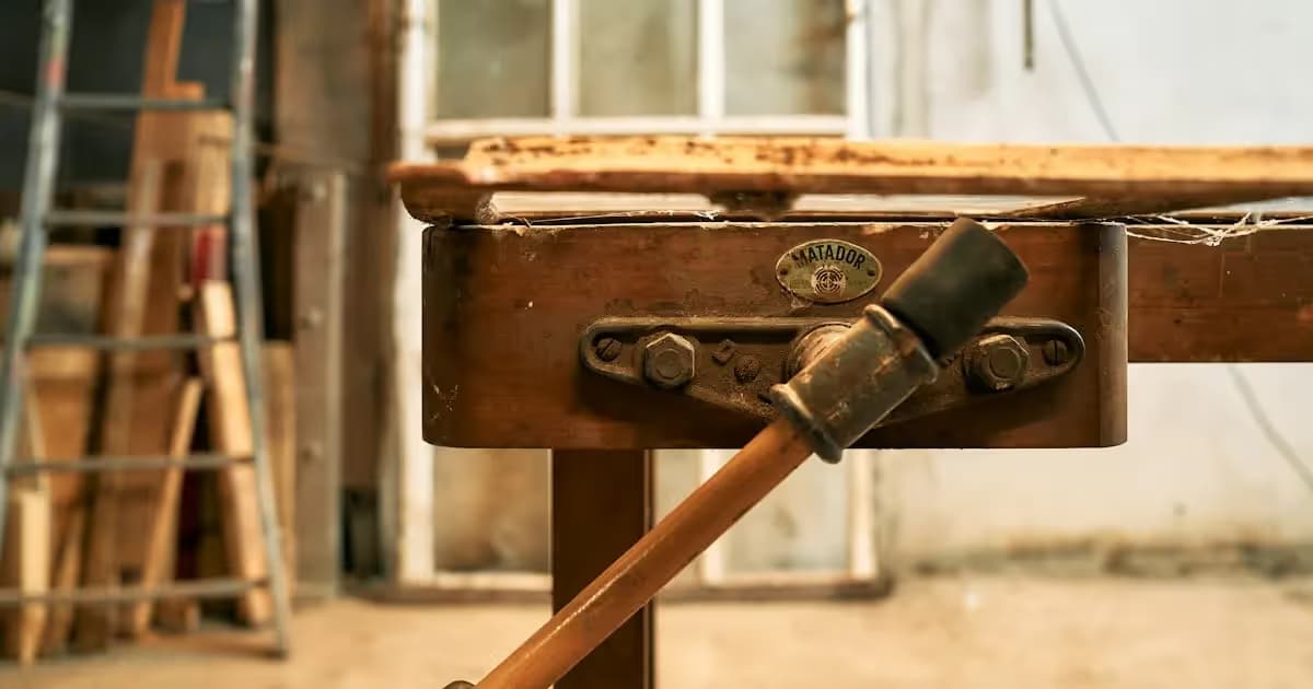 Artisan au travail dans son atelier