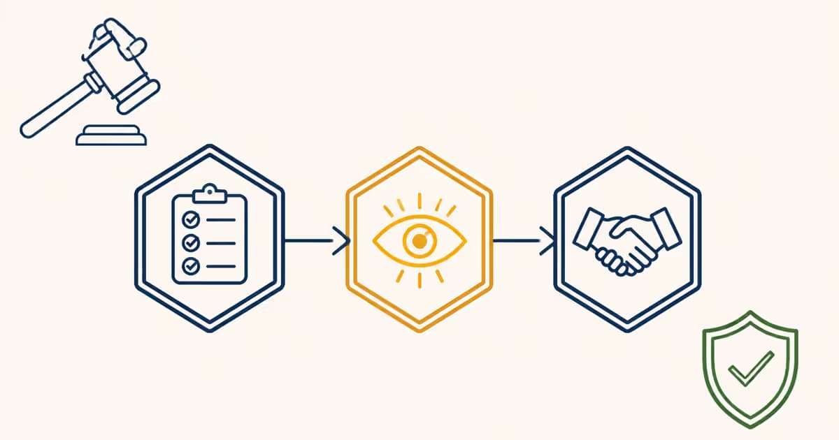 Compliance, visibility and trust badges for legal website
