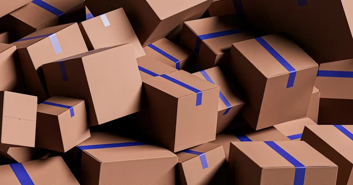 Cartons d'expédition pour une boutique en ligne