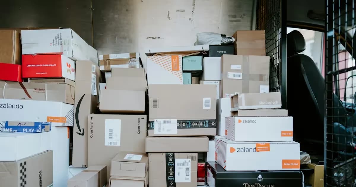 Cartons d'expédition pour une boutique en ligne