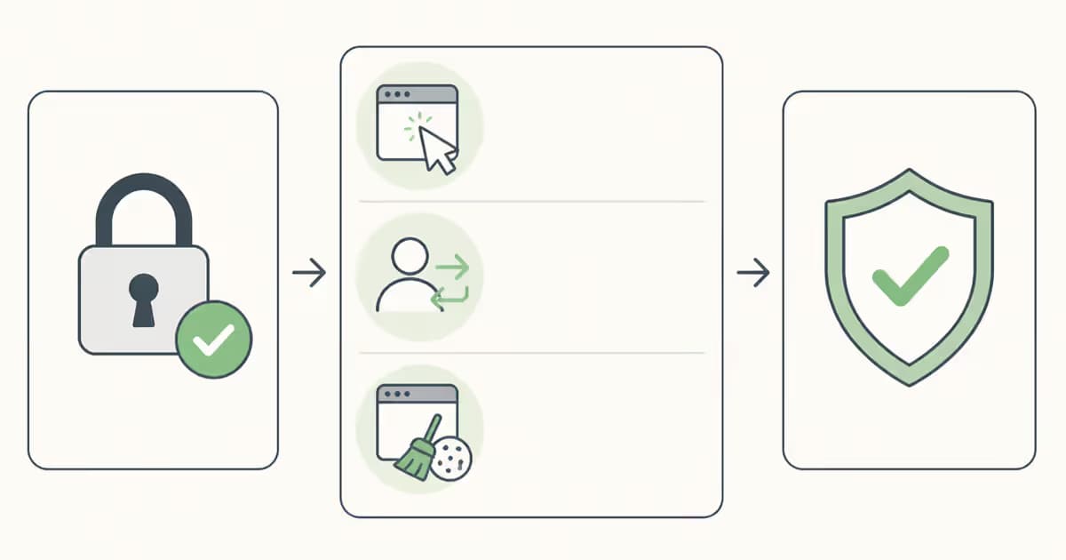 Infographie montrant trois étapes pour contourner l'erreur 'Invalid security token' dans PrestaShop.