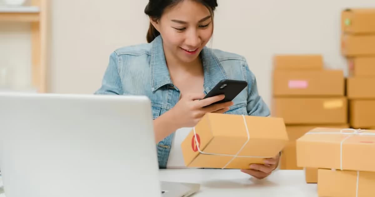 Cartons d'expédition pour une boutique en ligne