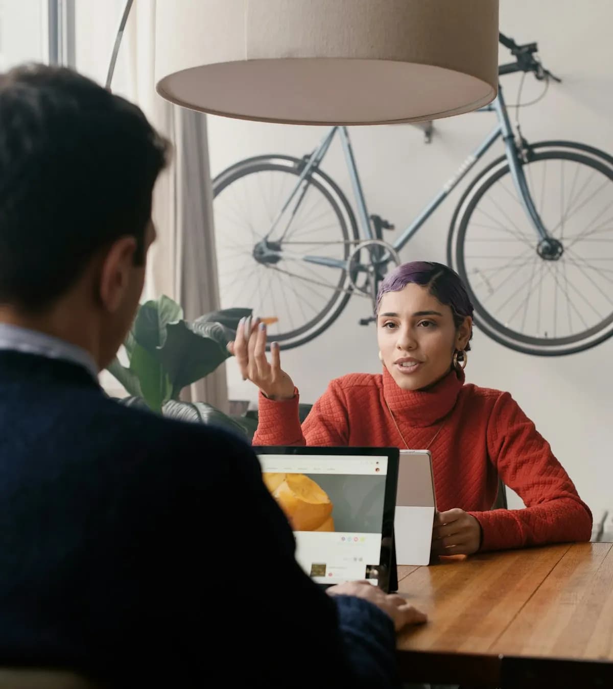 Professionnelle libérale au travail