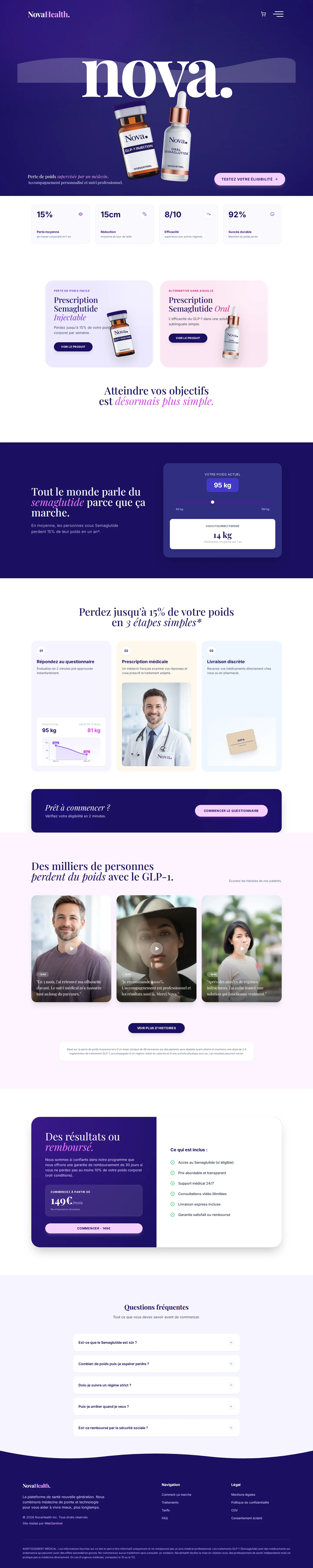 NovaHealth, programme médical GLP-1